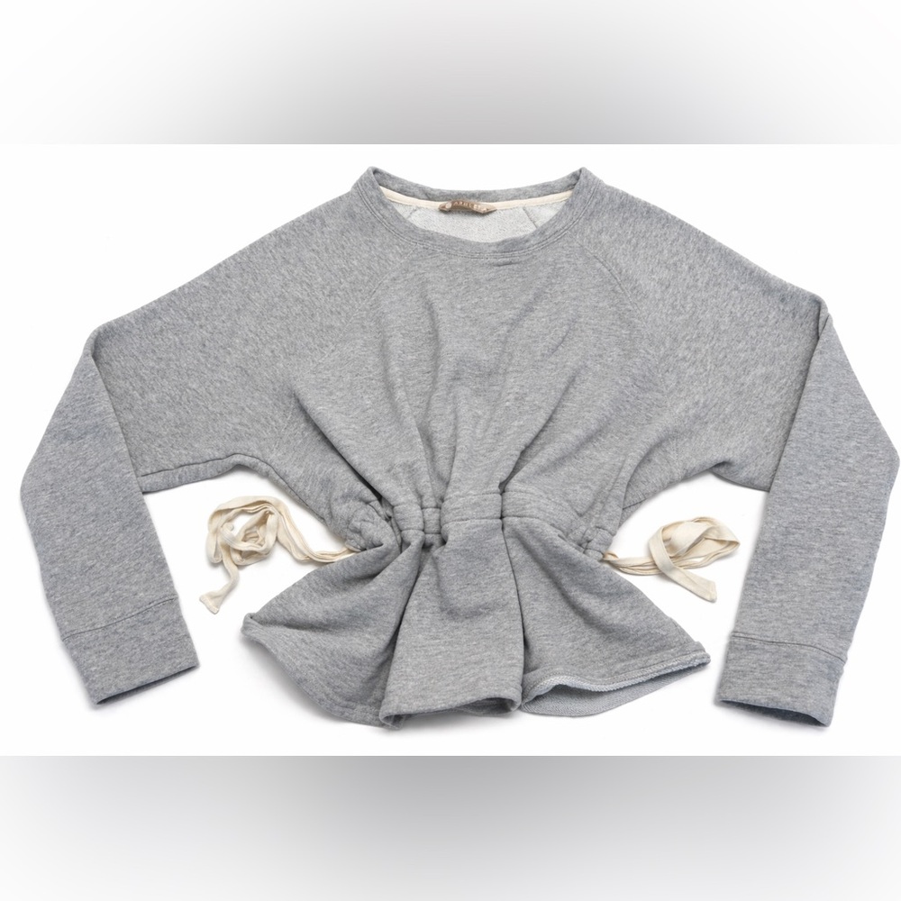 Athleta Gray Cinched Waist Sweatshirt | Women’s XL | Cozy Athleisure Pullover
